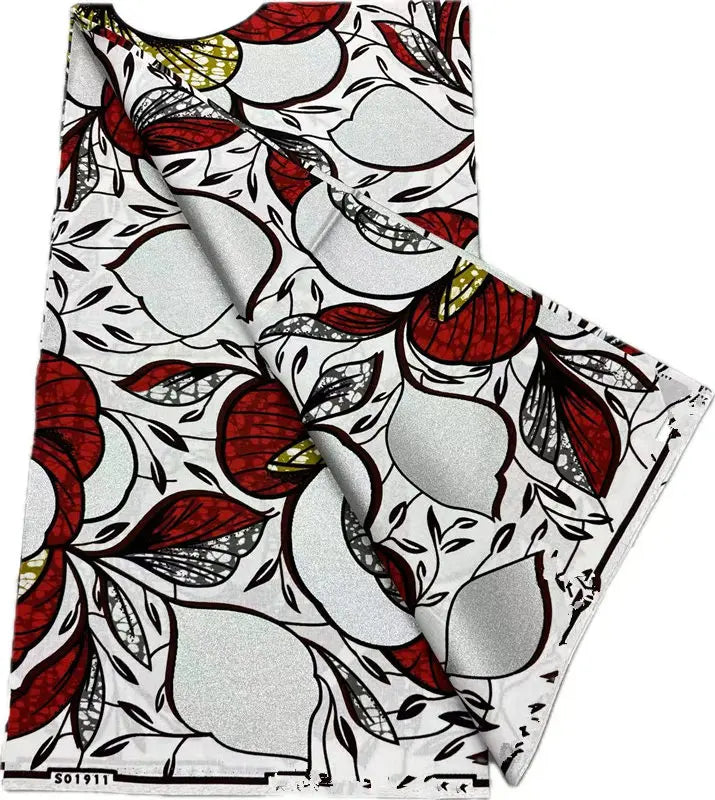 African Real Wax Print Fabric - 6 Yards 100% Cotton Ghana Ankara Loincloth Material