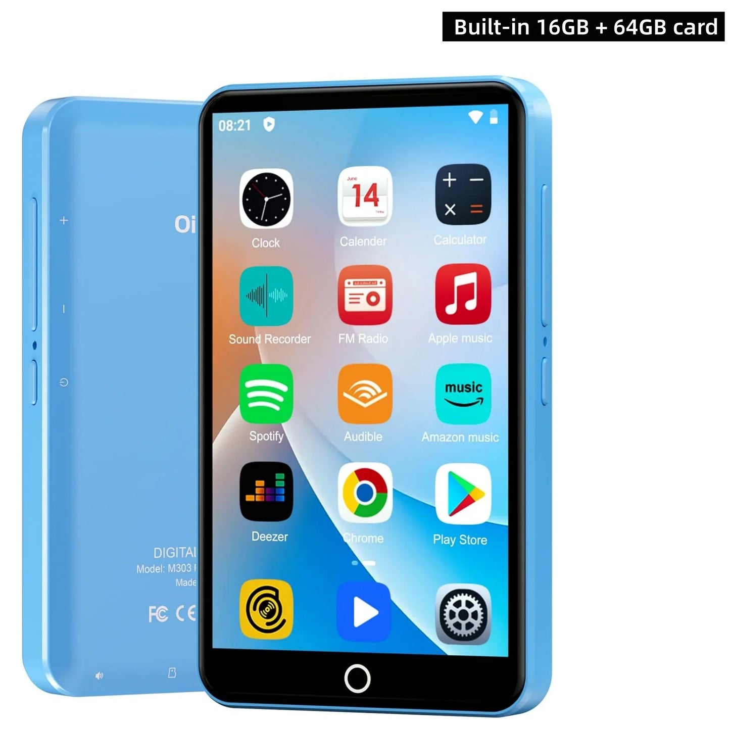 Android 9 MP3 Player - 16GB/80GB Bluetooth WiFi Music Player with 4.0-Inch Screen, FM Radio & eBook Support