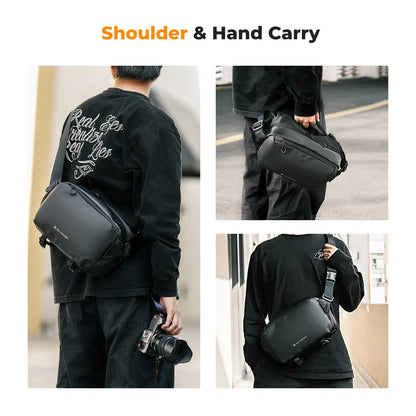 K&F CONCEPT 10L Camera Shoulder Bag - Lightweight Travel Sling Bag for Cameras & DJI Drones