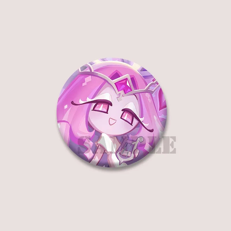 Cute Cartoon Game CRK Eternal Sugar Cookie Coin Brooch – Button Pins for Backpack, Hat, Clothes & Gifts