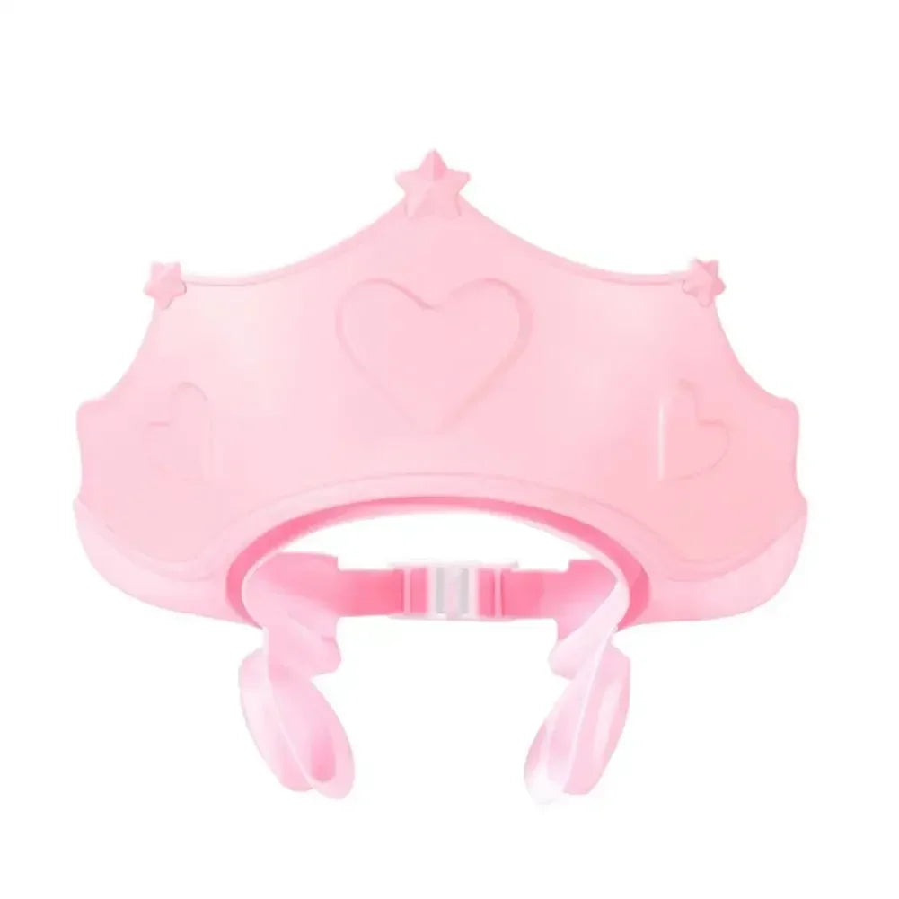 Kids Hair Wash Shower Cap - Adjustable Soft Bath Hat with Ear Protection for Baby Shampoo Time