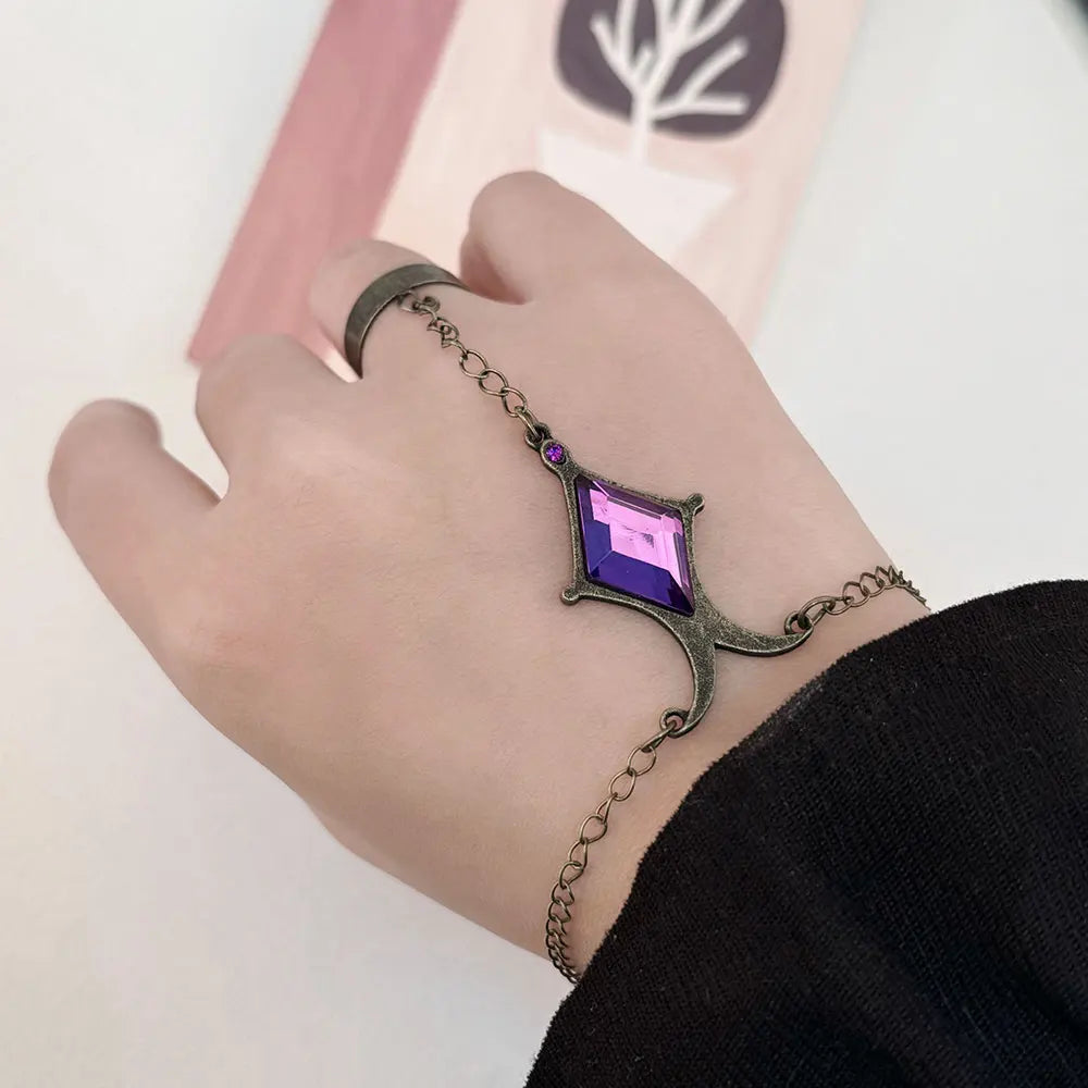 Homura Akemi Soul Gem Bracelet - Anime Cosplay Hand Chain Jewelry Accessory and Costume Prop