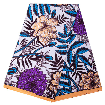 African Real Wax Ankara Fabric - Nigerian Print 100% Polyester Fabric for Women