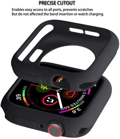 Silicone Protective Case for Apple Watch Series & Ultra - Shockproof Cover for 38mm–49mm Models