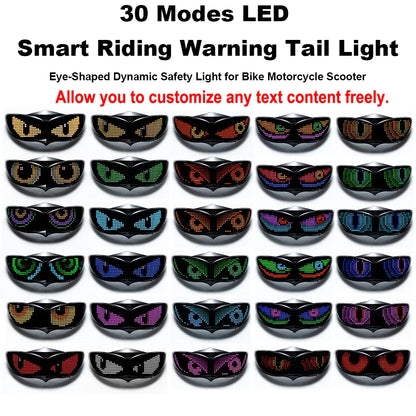 Smart LED Helmet Display Light Panel – Customizable Pattern Safety Light for Bicycle, Scooter & Skateboard (Helmet Not Included)