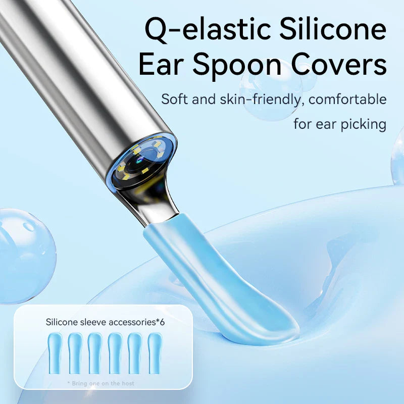 Visual Ear Wax Cleaner with Camera – Safe Earwax Removal Endoscope, 5M Luminous Otoscope & Ear Cleaning Tools for Ear Care
