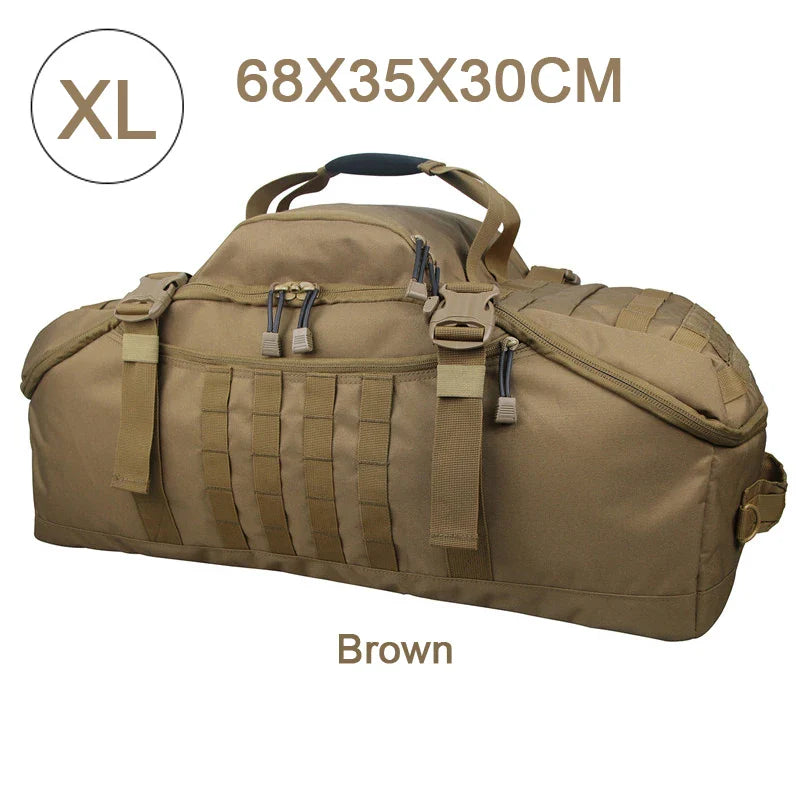 LQARMY Tactical Military Backpack – 30L/45L/80L 3-in-1 Gym, Camping, Travel Bag