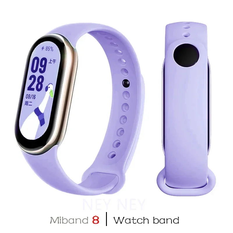 Waterproof Silicone Sport Strap for Xiaomi Mi Band 9/8/NFC – Replacement Smart Bracelet Accessory