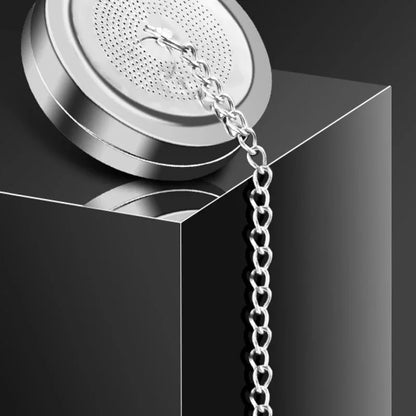 Stainless Steel Tea Infuser – Extra Fine Mesh Strainer for Loose Tea with Extended Chain Hook