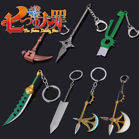 Anime Seven Deadly Sins Escanor Rhitta Keychain – Axe Bottle Opener Pendant Keyring Jewelry Gift for Men & Women