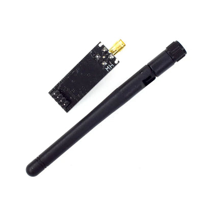NRF24L01+PA+LNA Wireless Transceiver Module 2.4GHz 1100m Range with Antenna and 3.3V Breakout Adapter - Long Range RF Communication Module