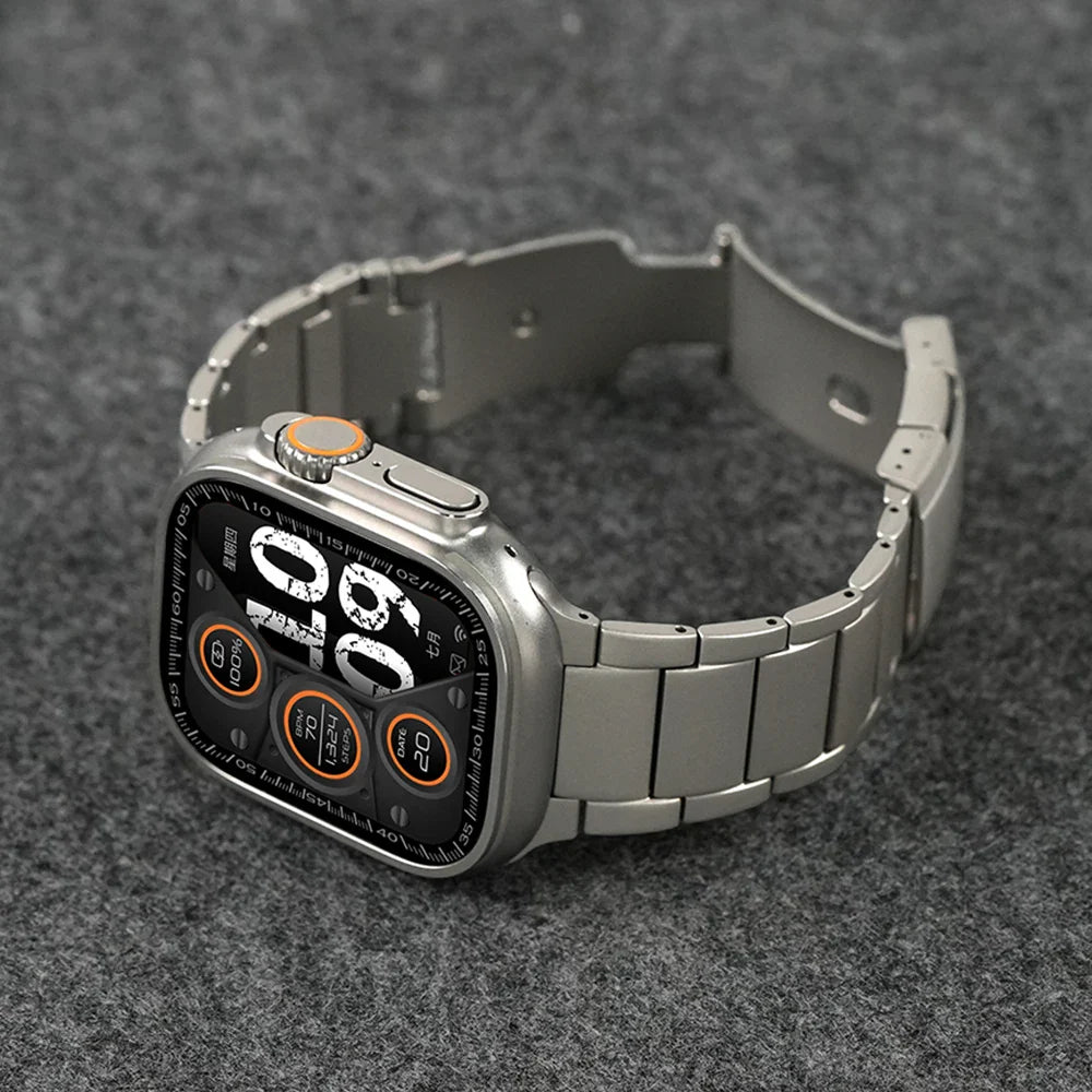 Titanium Luxury Business Strap for Apple Watch Ultra 2/1 – 49mm, Series 10/9/8/7/6, Metal Band for iWatch 46mm/45mm/44mm
