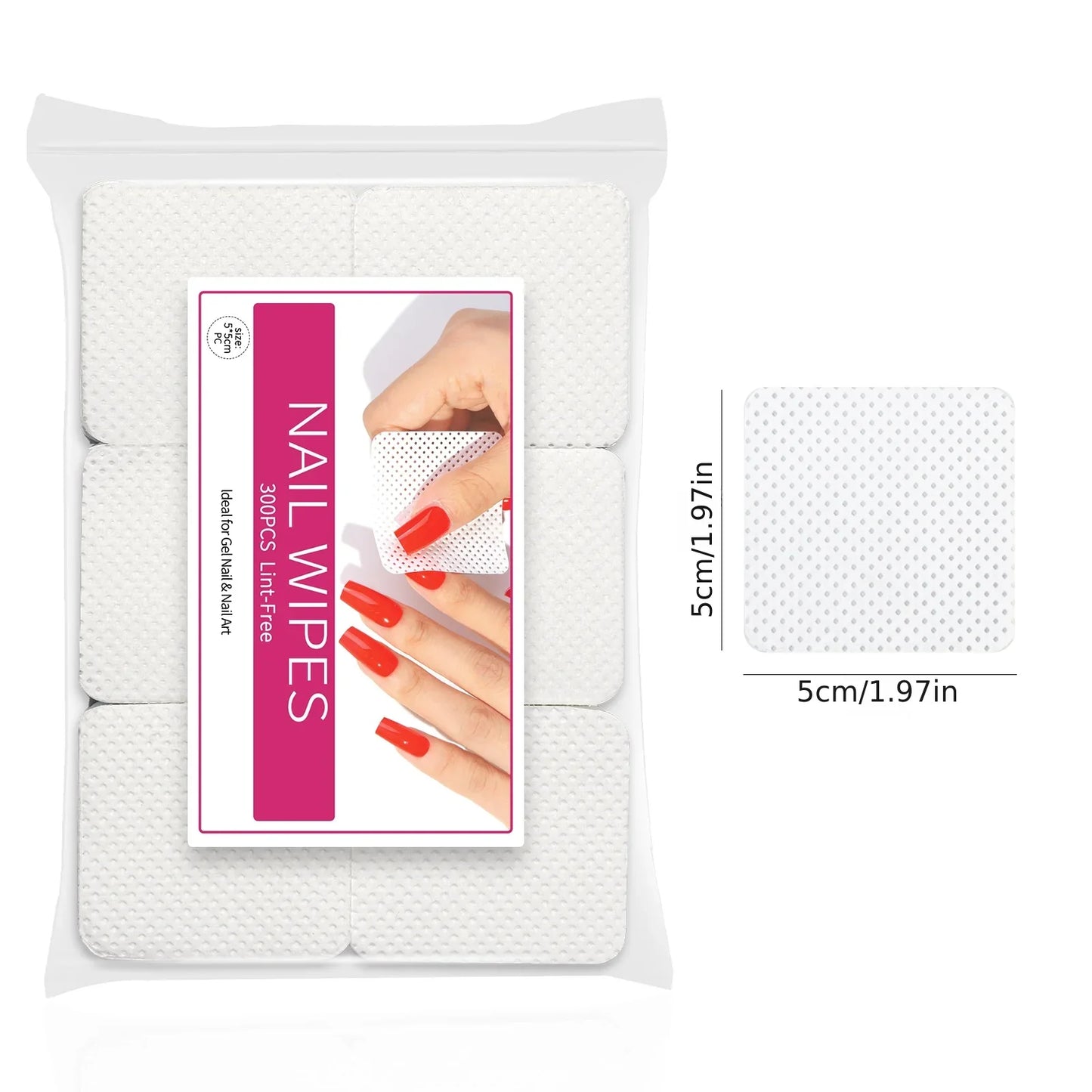 Nail Polish Remover Wipes – Non-Woven Nail Cleaning Pads for Women & Beauty Salon Use