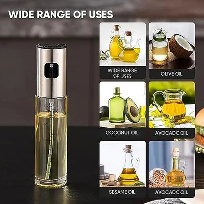 Glass Oil Sprayer Bottle - Olive Oil Mister for Cooking Salad BBQ Baking Kitchen Use