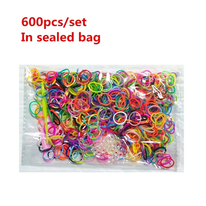 Creative Rainbow Loom Bands Set – Colorful DIY Rubber Bracelet Making Kit for Girls’ Crafts and Birthday Gifts