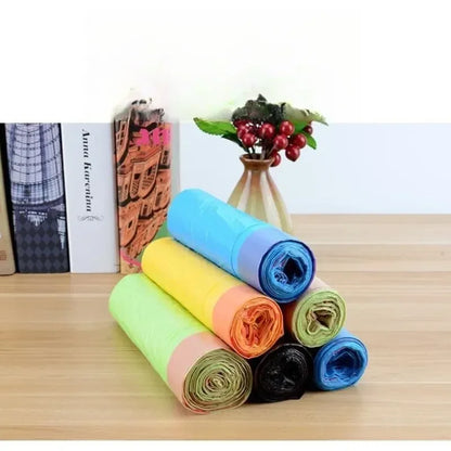 Portable Thickened Trash Bags 30/300PCS – Household Disposable Garbage Bags for Kitchen & Daily Waste Disposal