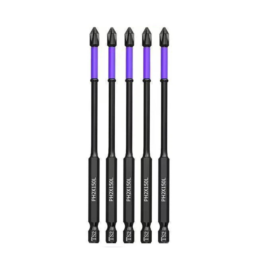 5–60PCS PH2 Magnetic Impact Driver Bit Set – Alloy Steel Cross Screwdriver Bits for Drill & Screw Driving Non-Slip Tool Kit