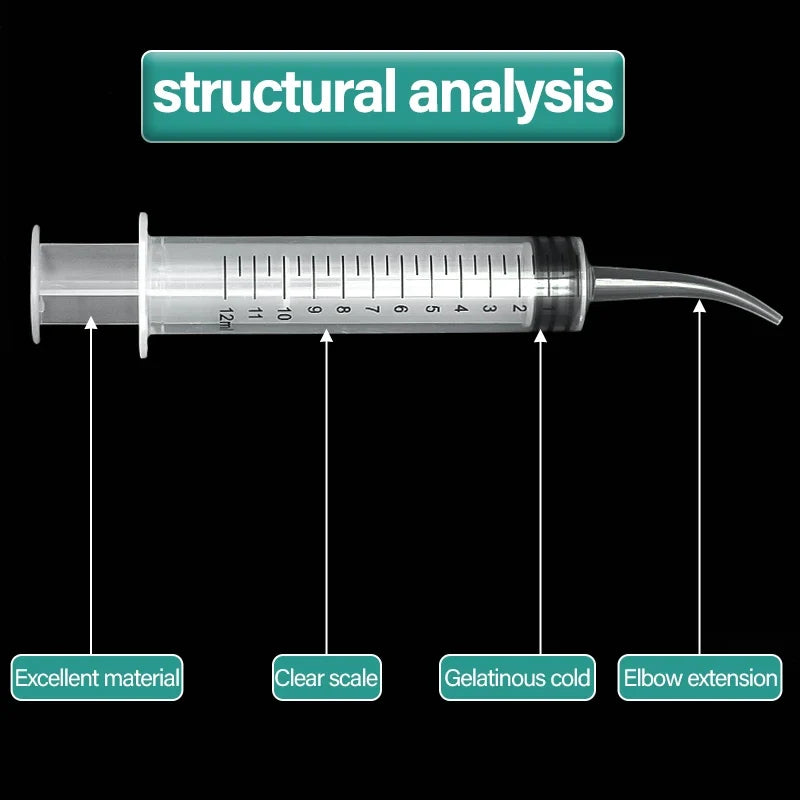 Elbow Syringe Bird Feeding Tool - 12ml Needleless Plastic Medicine Feeder for Pigeon Chick Hand Feeding
