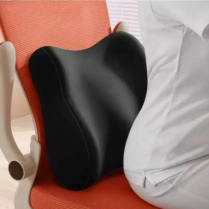 Memory Foam Seat Cushion - Lumbar Support Pad for Car, Office Chair & Desk Use