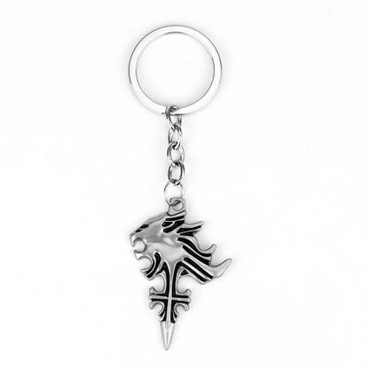 Final Fantasy VII Remake Cloud Strife Buster Sword Keychain – Game & Car Key Ring Accessory