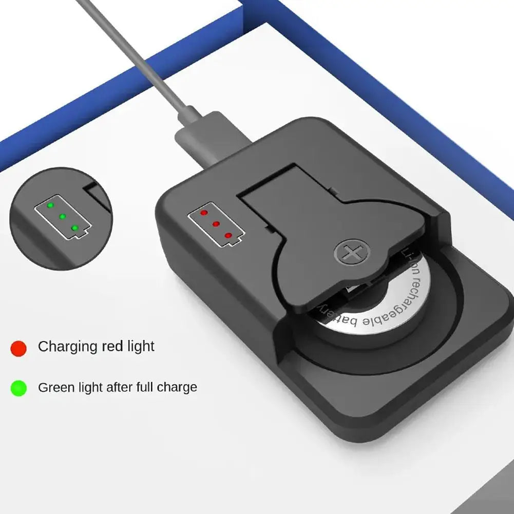 Universal Portable Button Battery Charger - Compatible with LIR1025, LIR1220, LIR1254, LIR1620, LIR1632, LIR2016, LIR2025, LIR2032, LIR2430, LIR2450