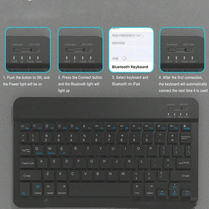 Lenovo Tab M11 11" Case with Bluetooth Keyboard – Smart Stand Cover for Xiaoxin Pad 2024/2025