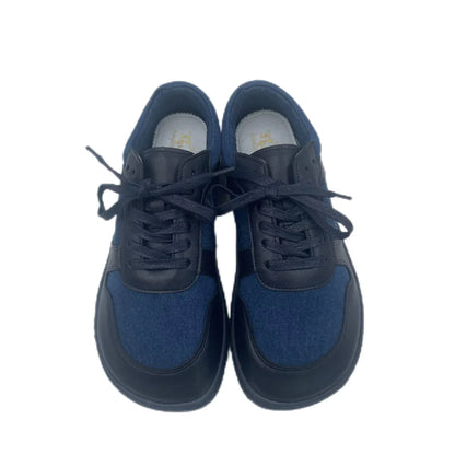 Tipsietoes 2025 Barefoot Leather Sneakers – Flat, Lightweight, Zero Drop Shoes with Wide Toe Box for Men & Women