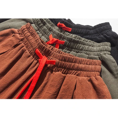 Men’s Oversized Harem Pants – Loose Chinese Style Cotton Linen Sweatpants Joggers, High-Quality Casual Trousers