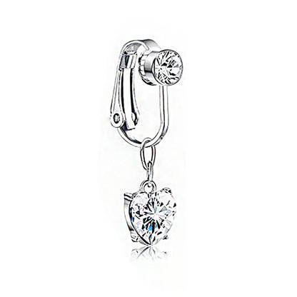 Faux Snake Belly Ring – Fake Clip-On Umbilical Navel Piercing, Belly Button & Cartilage Body Jewelry