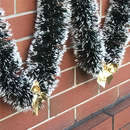2M Christmas Ribbon Garland – Festive Tree, Party & Wedding Decoration