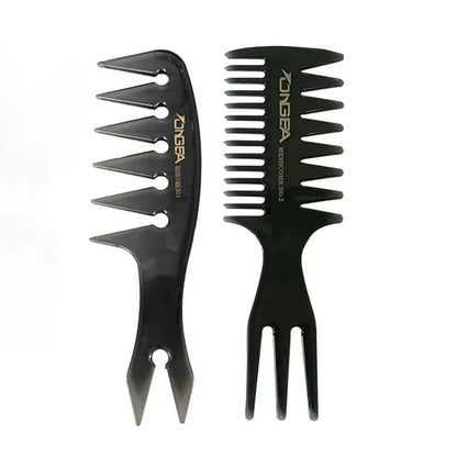 Men's Professional Wide Tooth Hair Comb & Brush – Barber-Grade Hair Styling Tool for Men
