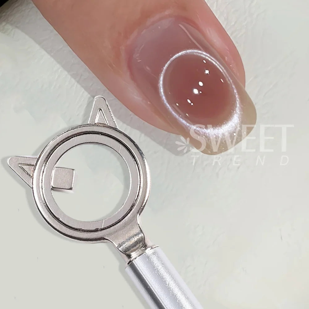 Cat Eye Nail Art Magnetic Tool Set - Halo Cat Eye Nail Design Magnet for DIY Manicure and Home Nail Art