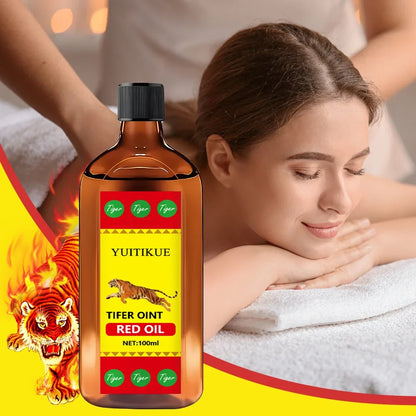 Tiger Red Oil 100ml - Muscle & Joint Massage Oil for Sports, Daily Use & Relaxation