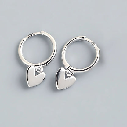 PANJBJ925 Sterling Silver Hoop Earrings - Frosted Geometric Design Fashion Jewelry Gift for Women