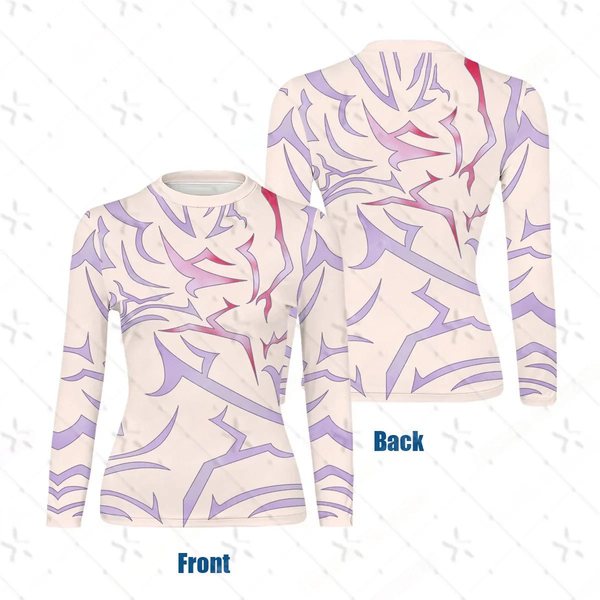 Demon Hunter K-Pop Rumi Jinu Cosplay Top – Kids Devil Tattoo Shirt & Sports Costume Set