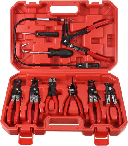 Flexible Hose Clamp Pliers - Long Cable-Type Tool for Auto Hose Removal, Repair & Maintenance