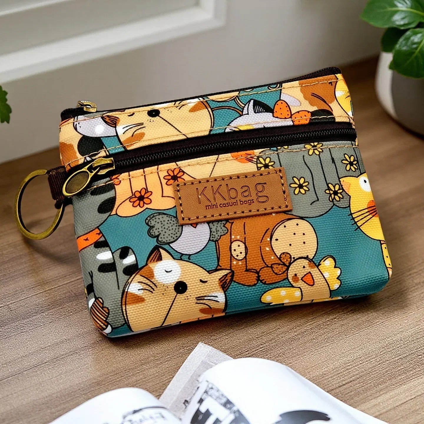 Cute Animal Zipper Wallet - Cartoon Coin Purse, Lightweight Money Bag, Key & Card Holder for Women and Students