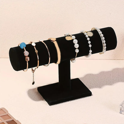 T-Shaped Jewelry Display Stand - Vertical Bracelet, Necklace & Watch Storage Organizer
