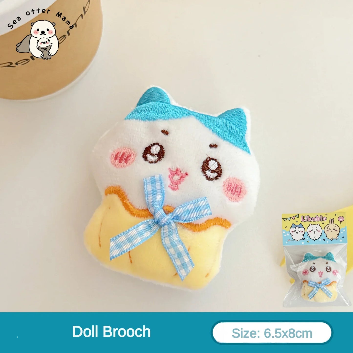 Chiikawa Plush Cartoon Pendant - 1/3PCS Cute Doll Brooch Backpack Keychain Decoration Accessories