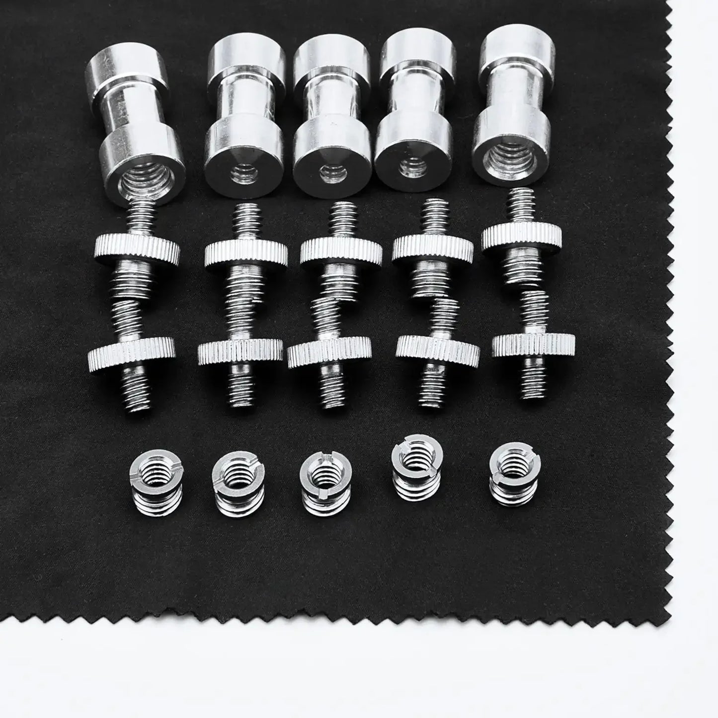 1/4" to 3/8" Female Screw Adapter – Metal Spigot Stud Male Converter for Flash, Light, Tripod & Photo Studio Accessories
