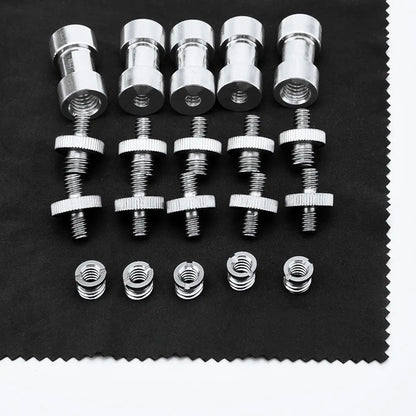 1/4" to 3/8" Female Screw Adapter – Metal Spigot Stud Male Converter for Flash, Light, Tripod & Photo Studio Accessories