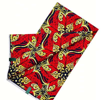 African Ankara Wax Print Fabric - 100% Cotton Batik Material for Sewing & Wholesale 6 Yards