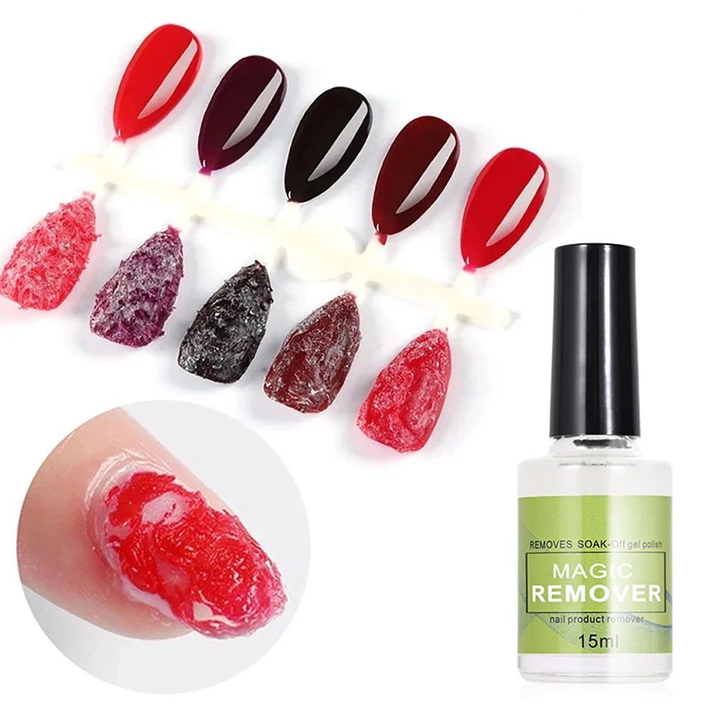 Professional Nail Polish Remover Gel — Fast 3-Min Soak-Off, Safe on Nails, Removes UV & Gel Polish Quickly