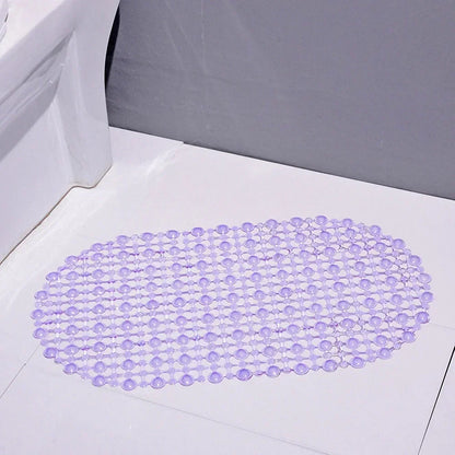 New Household Non-Slip Bath Mat – Suction Cup Bathroom Rug, Massage Bathtub Mat, Carpet Supplies for Bathroom