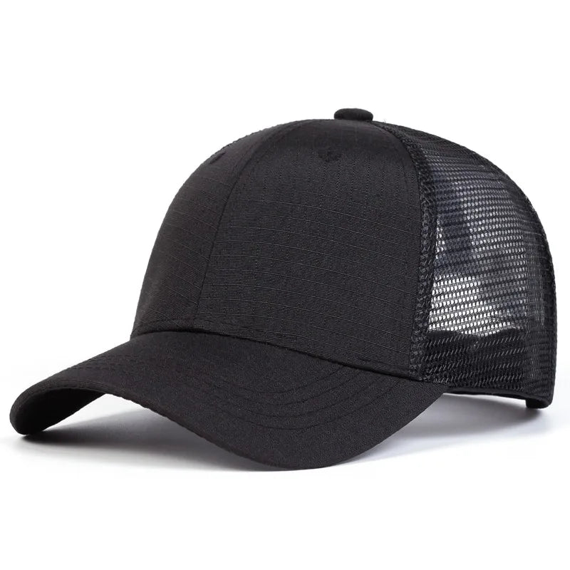 Camouflage Mesh Baseball Cap - Adjustable Outdoor Sun Hat for Men & Women