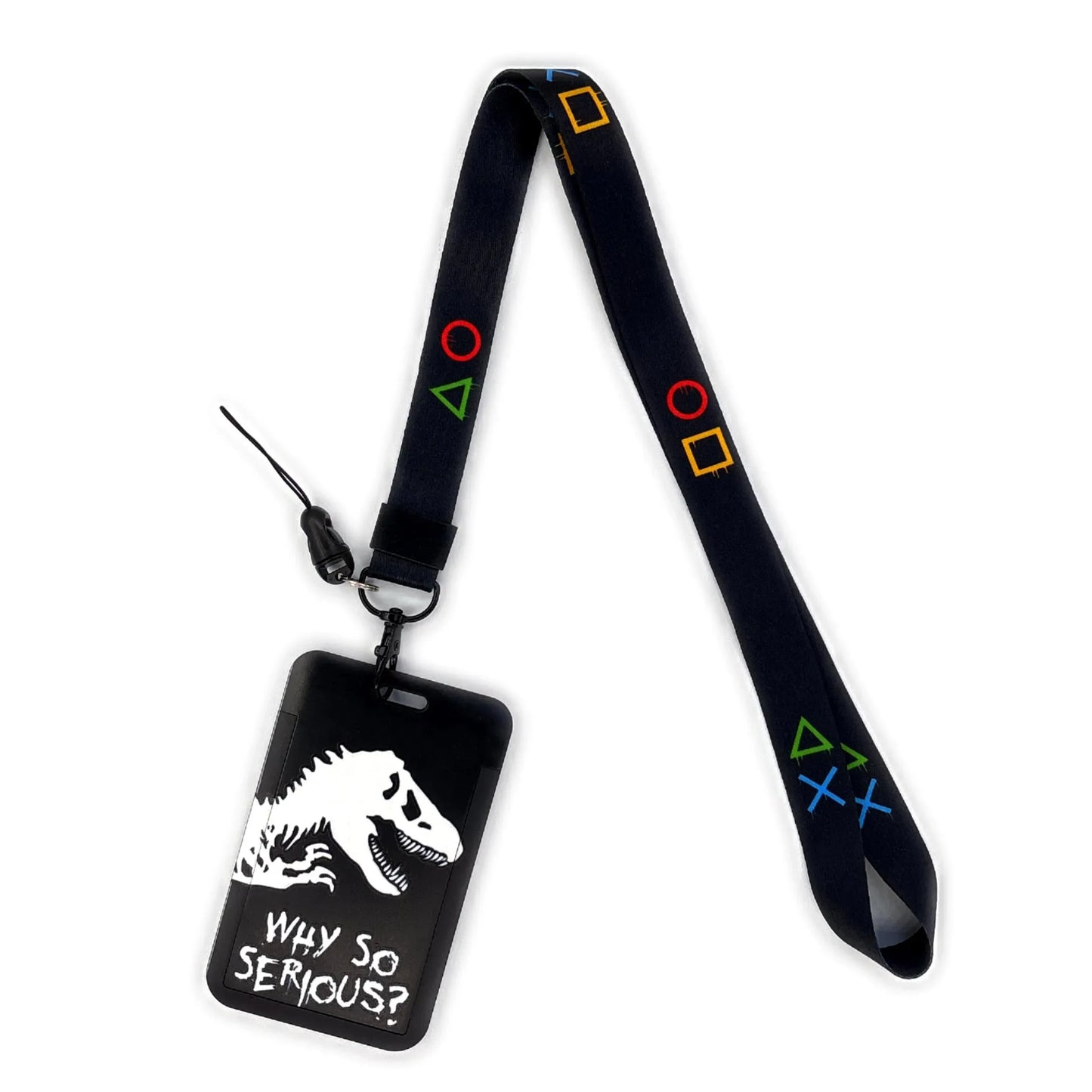 Gamer ID Card Holder Lanyard — Cool Credential Neck Strap & Badge Keychain for Men & Women