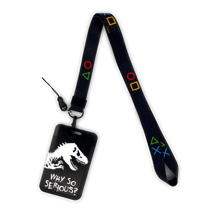 Gamer ID Card Holder Lanyard — Cool Credential Neck Strap & Badge Keychain for Men & Women