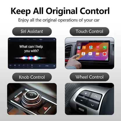 New 2 in 1 Wireless CarPlay and Android Auto Mini Box Adapter – USB/Type C Dongle for Wired to Wireless Conversion, Plug and Play