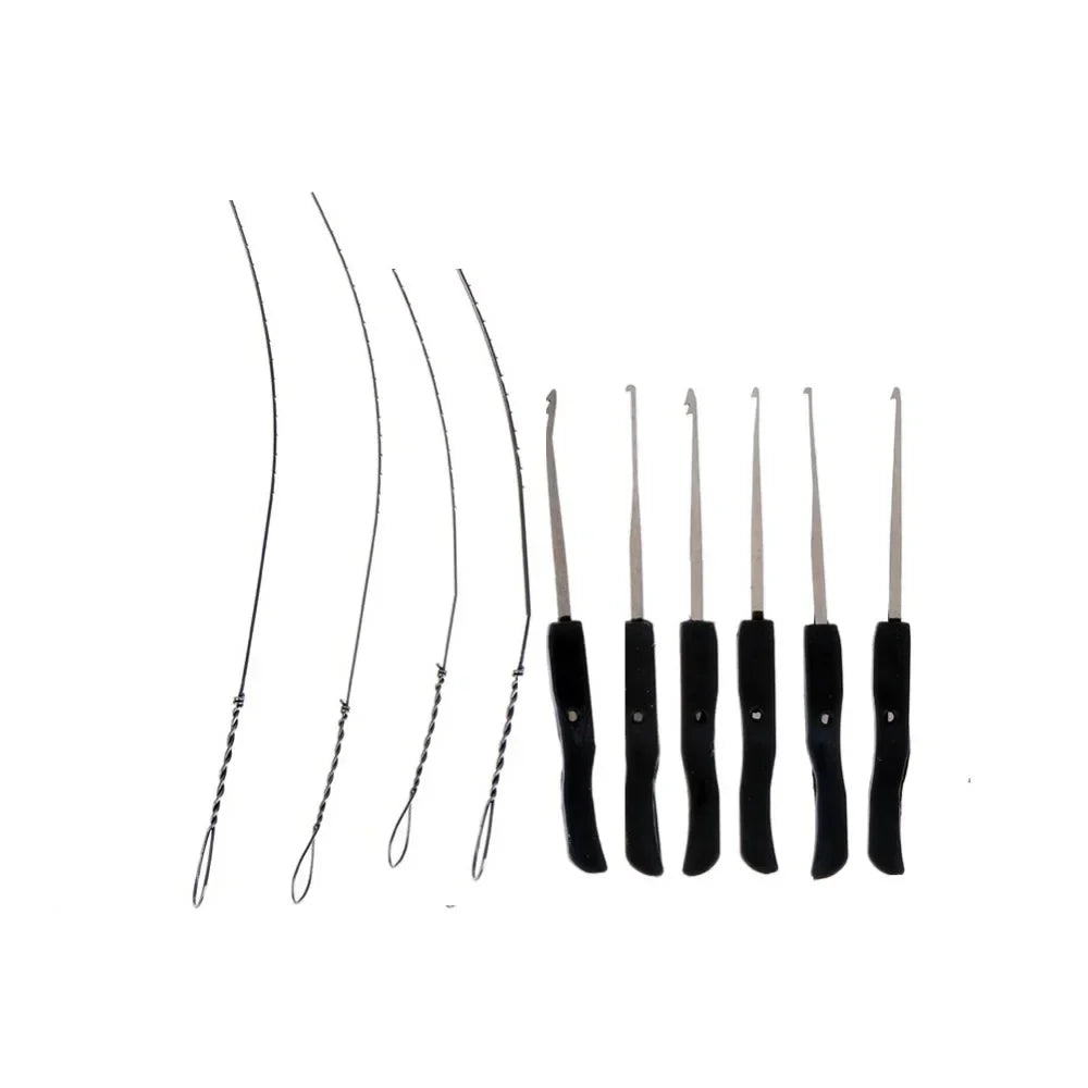 8-Piece Lock Pick Set – Stainless Steel Locksmith Tools with Broken Key Extractor, Hooks for DIY & Auto Use