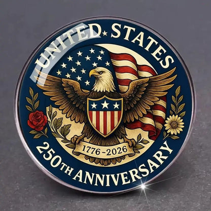 250th Anniversary USA Commemorative Pin - Liberty Eagle Patriotic Badge Brooch 1776-2026 Collectible Gift